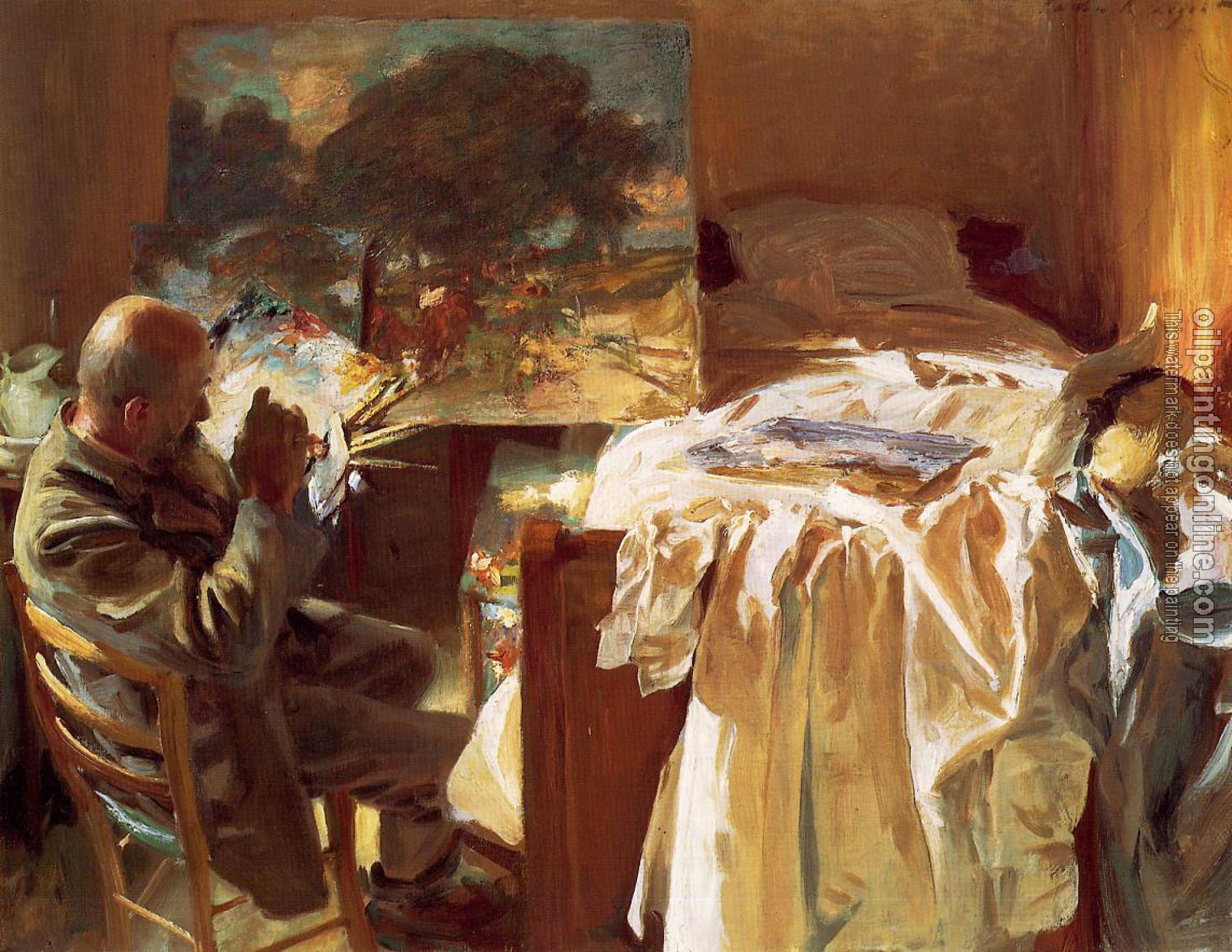 Sargent, John Singer - An Artist in His Studio